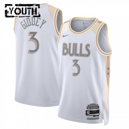 Dres Chicago Bulls Josh Giddey Nike 2024-25 City Edition Bijela Swingman - Dječji